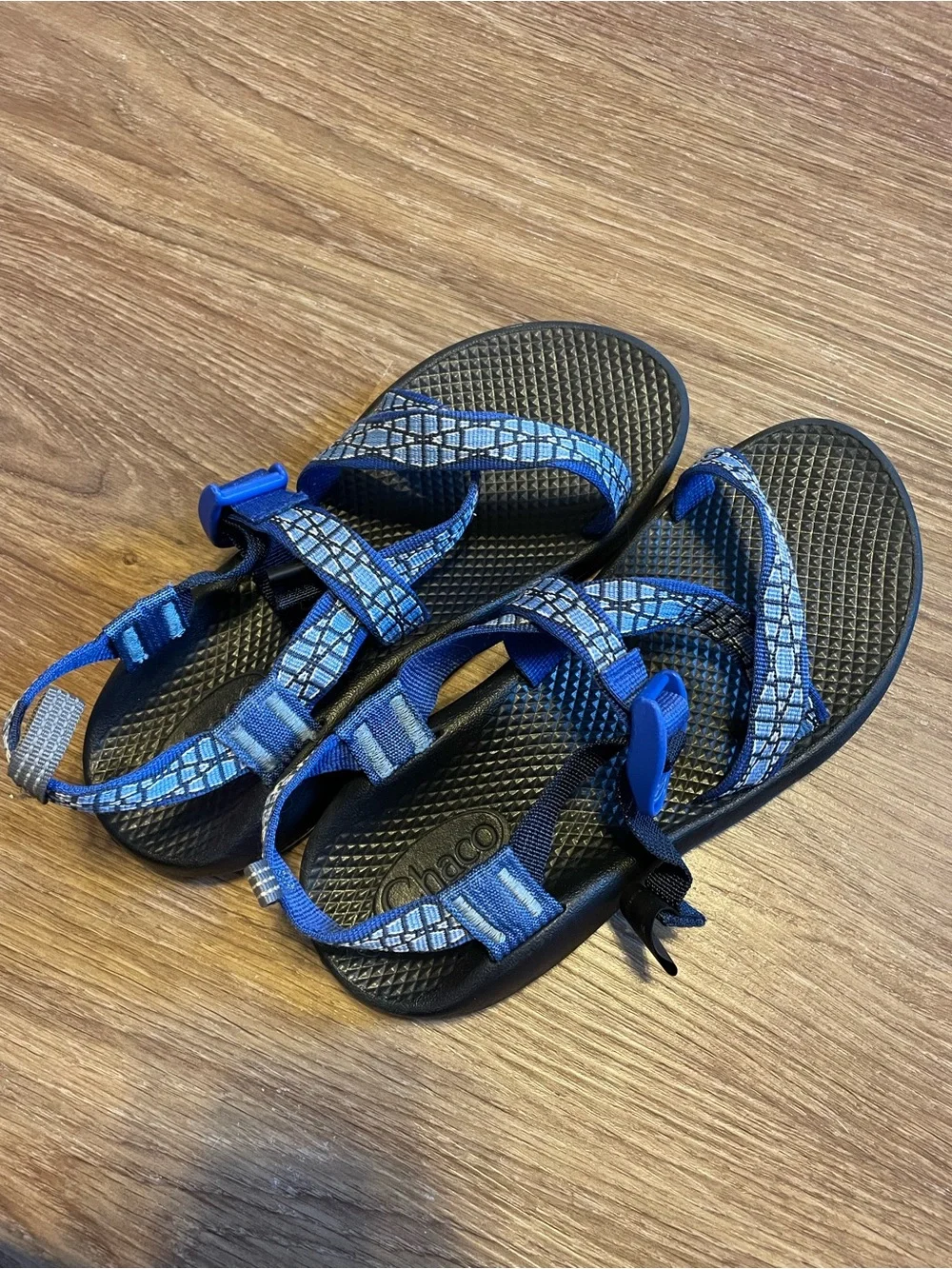 Chaco Z/1 Blue and Black Adjustable Strap Sandals
